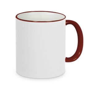 Mok met gekleurde rand & oor – helemaal jouw stijl (11oz)