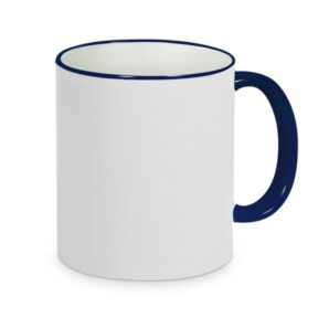 Mok met gekleurde rand & oor – helemaal jouw stijl (11oz)