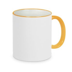 Mok met gekleurde rand & oor – helemaal jouw stijl (11oz)