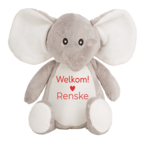 Knuffel met Bedrukbaar Buikje (Naam & Foto)