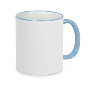 Mok met gekleurde rand & oor – helemaal jouw stijl (11oz)