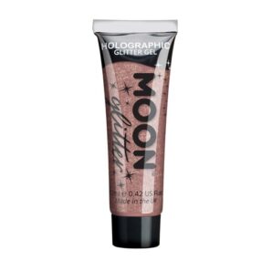 Glitter gel fijn holografisch - rose goud - 12ml – sprankelend glittereffect
