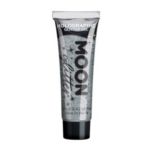 Glitter gel fijn holografisch - zilver - 12ml – sprankelend glittereffect