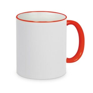 Mok met gekleurde rand & oor – helemaal jouw stijl (11oz)