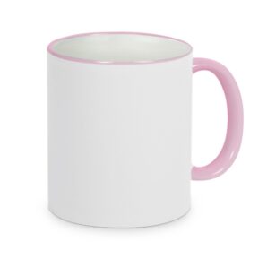 Mok met gekleurde rand & oor – helemaal jouw stijl (11oz)