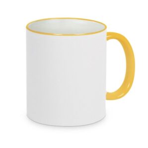 Mok met gekleurde rand & oor – helemaal jouw stijl (11oz)