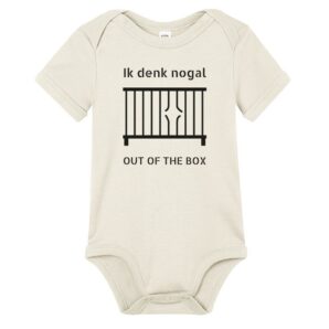 Originele baby romper met tekst – OUT OF THE BOX