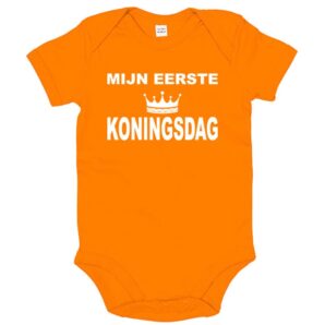 Mijn eerste Koningsdag romper – Oranje baby romper