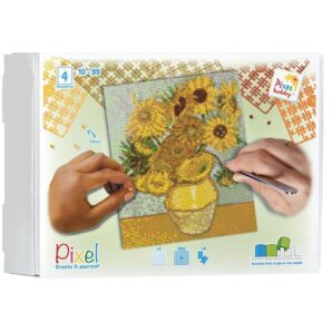 Pixelhobby Zonnebloemen - Van Gogh – Pixel Kit